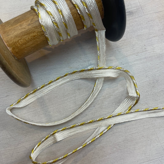 Gold silver metallic Stripe Piping
