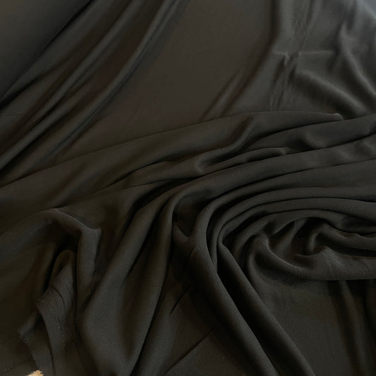Jessica black slinky viscose crepe knit