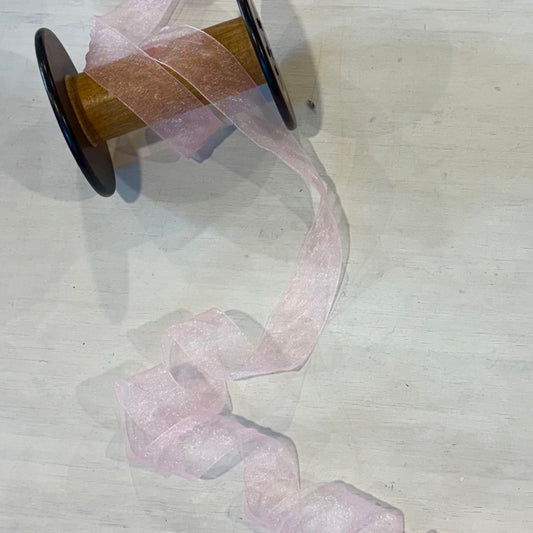 Baby Pink Organza Ribbon