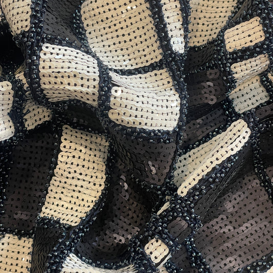 Chic city Sequin beaded jersey
