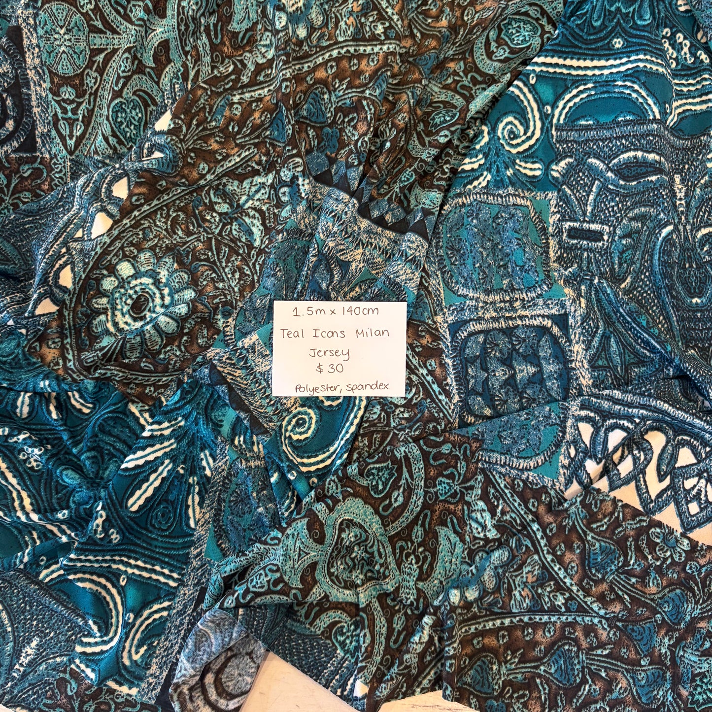 1.5m Teal Icons Milan Jersey