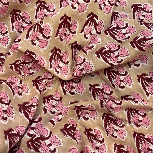 Amer block print cotton voile