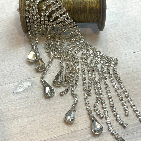10cm Diamonte Trim Piece