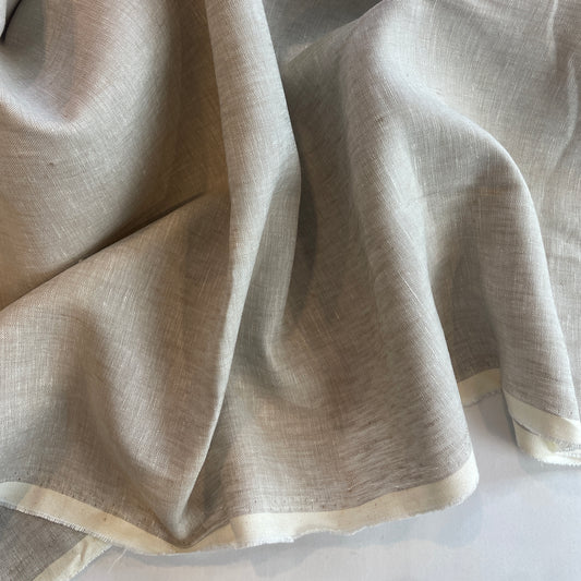 Pale almond Yarn Dyed Linen