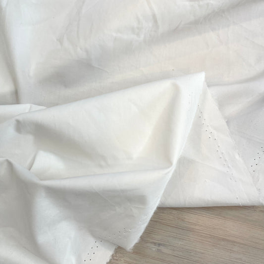 Crisp White Cotton Poplin