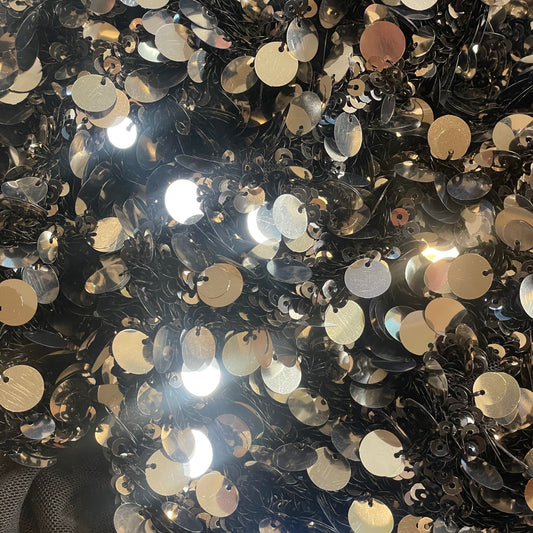 City lights Sequin mesh