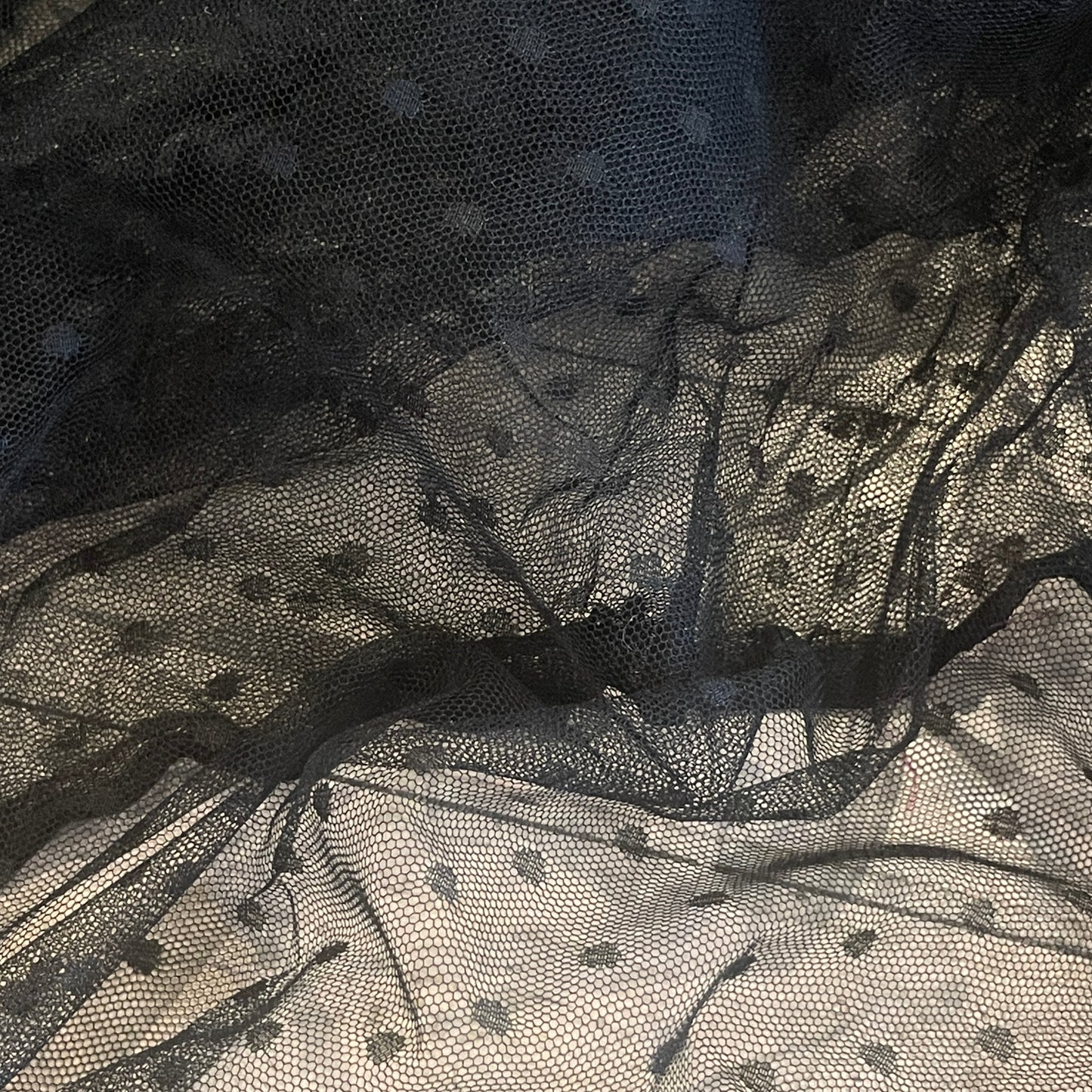 Black hail Spotted Tulle