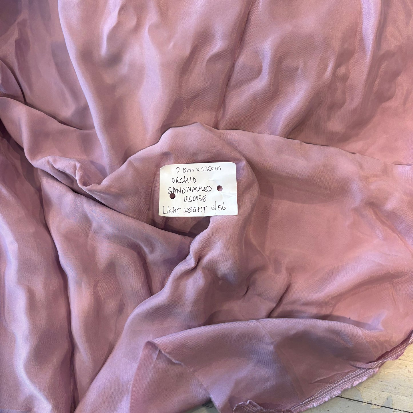 2.8m Orchid Sandwashed Viscose