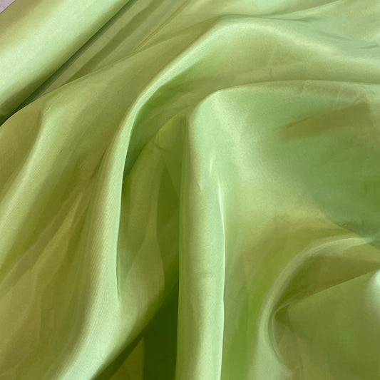 Lime silk faille
