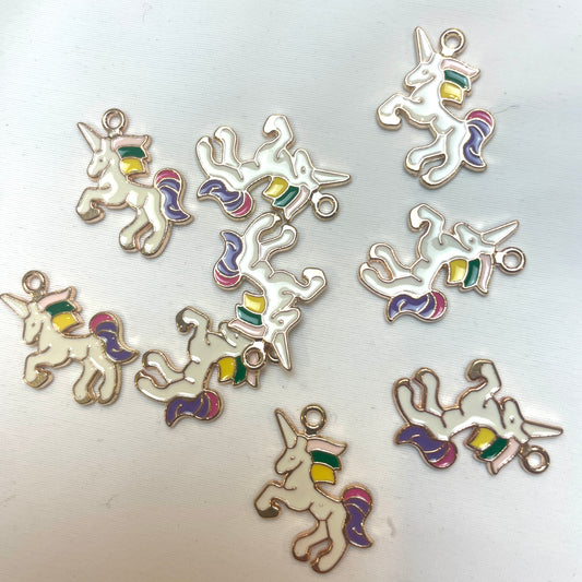 Rainbow unicorn charm