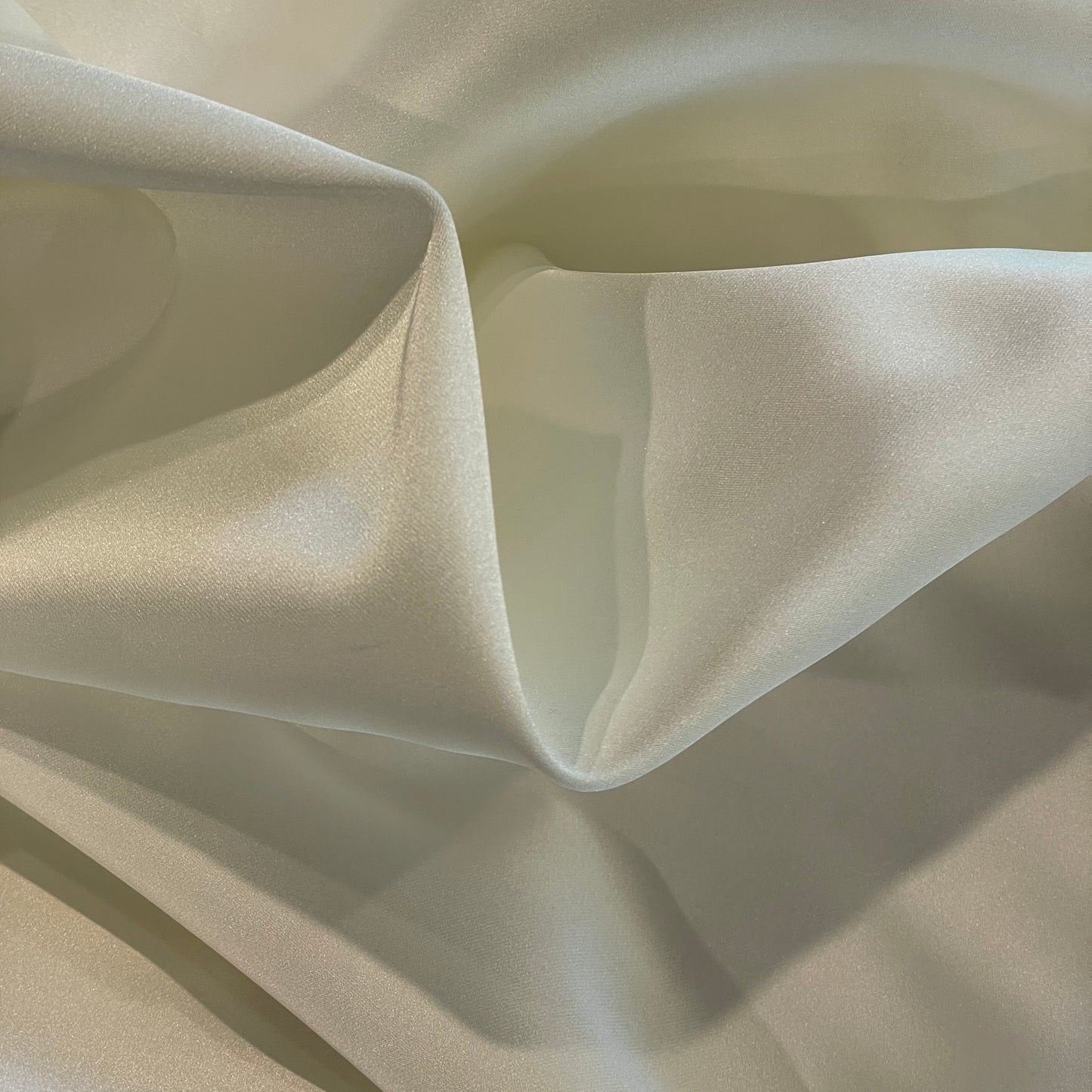 Ivory bonded double face satin