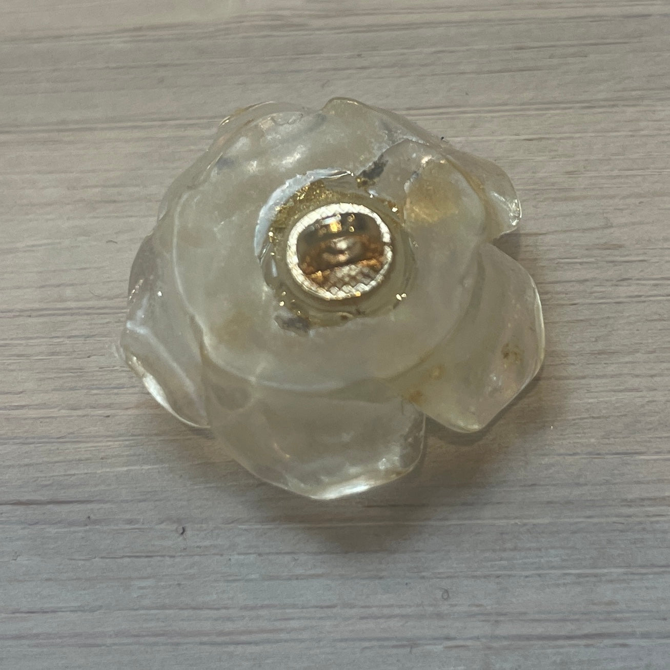 gilded rose  flower button