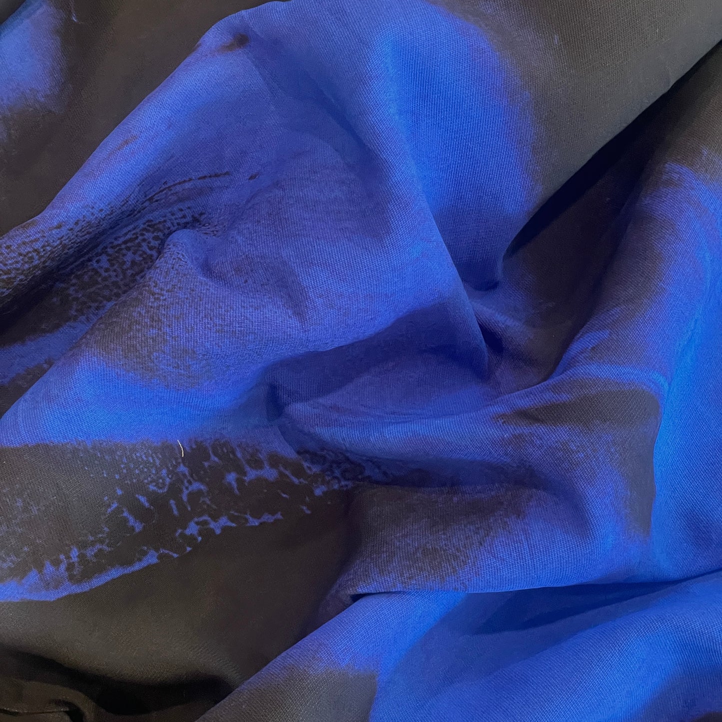 Royal brushstrokes stretch viscose crepe