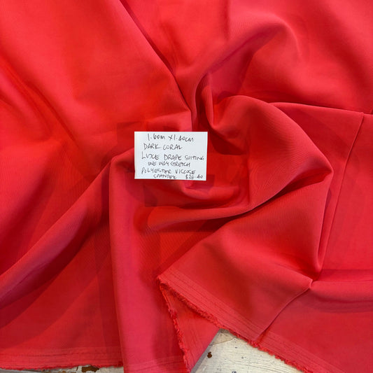1.60m Dark Coral Luxe Drape Suiting