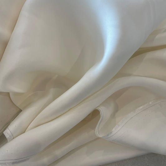 Ivory luxe glow acetate satin