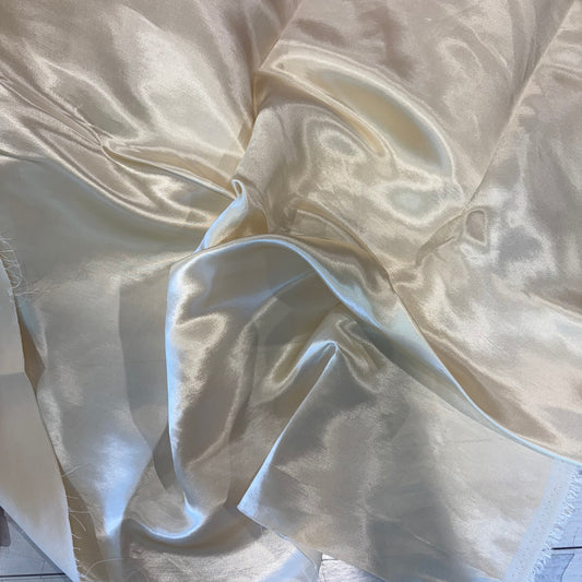 80cm x 120cm Butter Yellow Satin