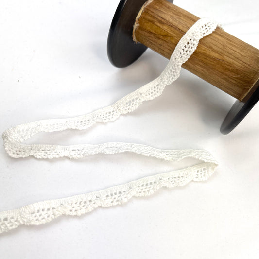 Holly White 18mm Stretch Crochet Lace