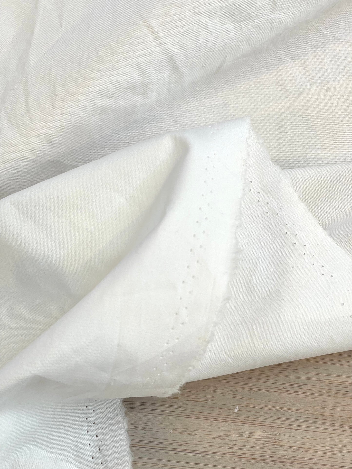 Crisp White Cotton Poplin