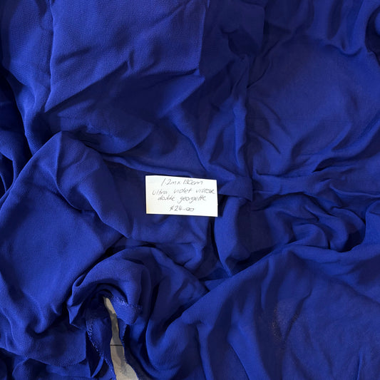 1.2m Ultra Violet Viscose Double Georgette