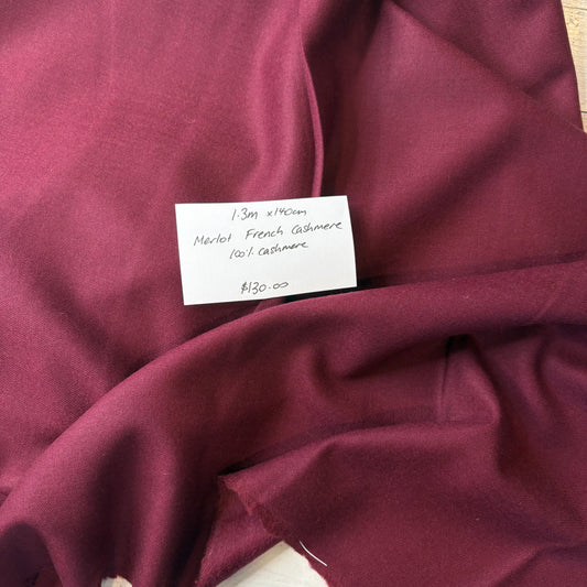 1.3m Merlot French Cashmere