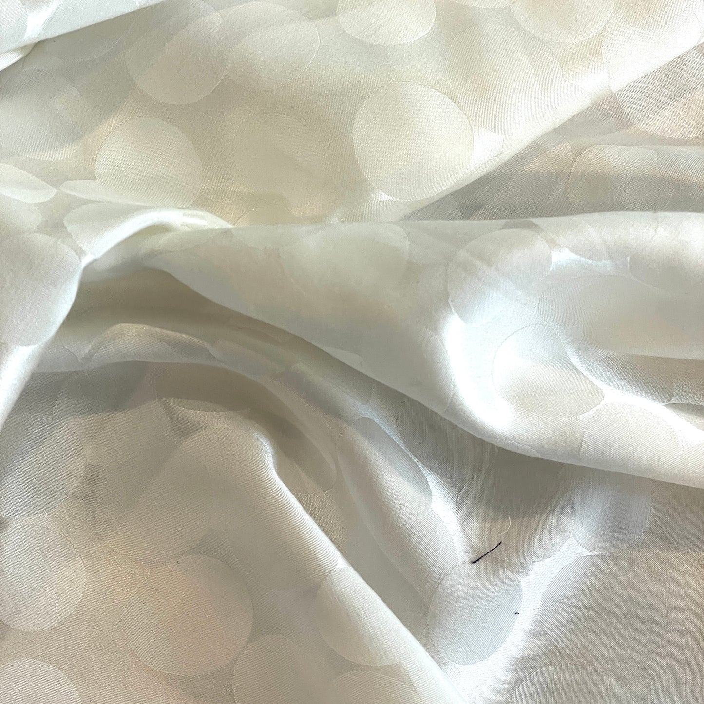Moonbeam spot silk cotton voile