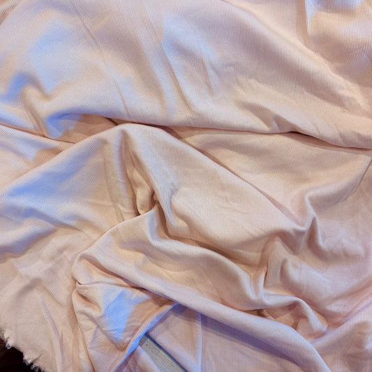 2m Blush Pink Super Soft Ribbed Knit