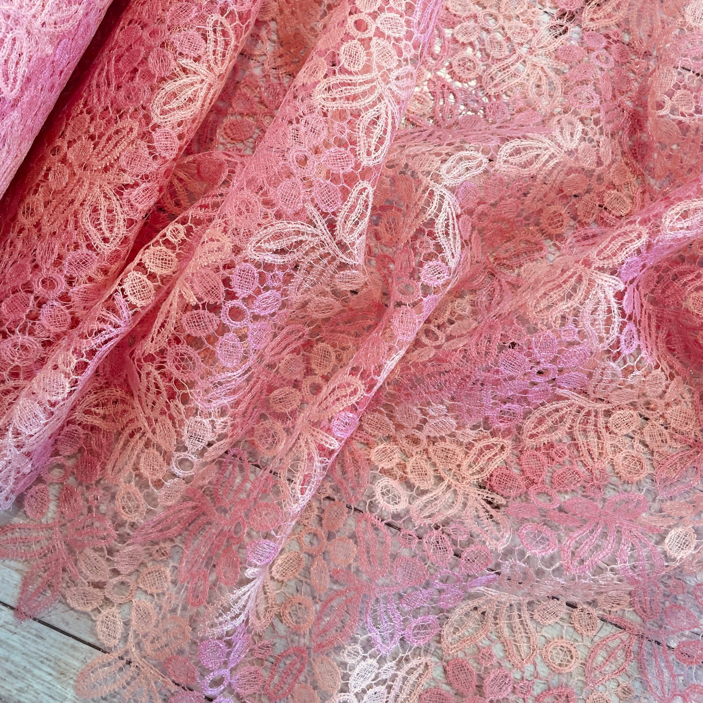 Sherbet floral fine lace