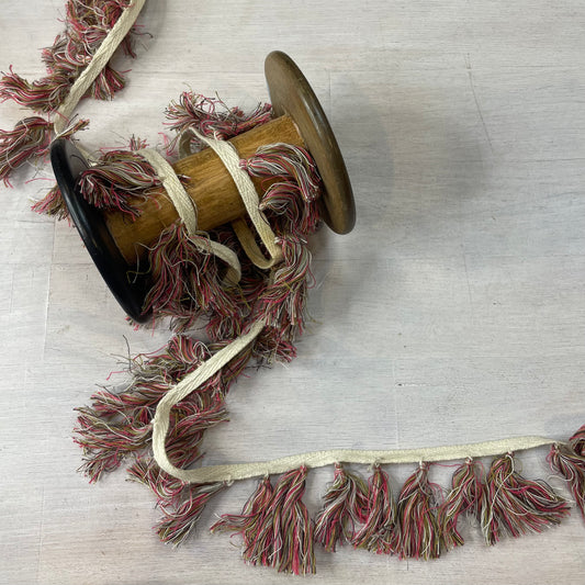 Raspberry Tassel Fringe