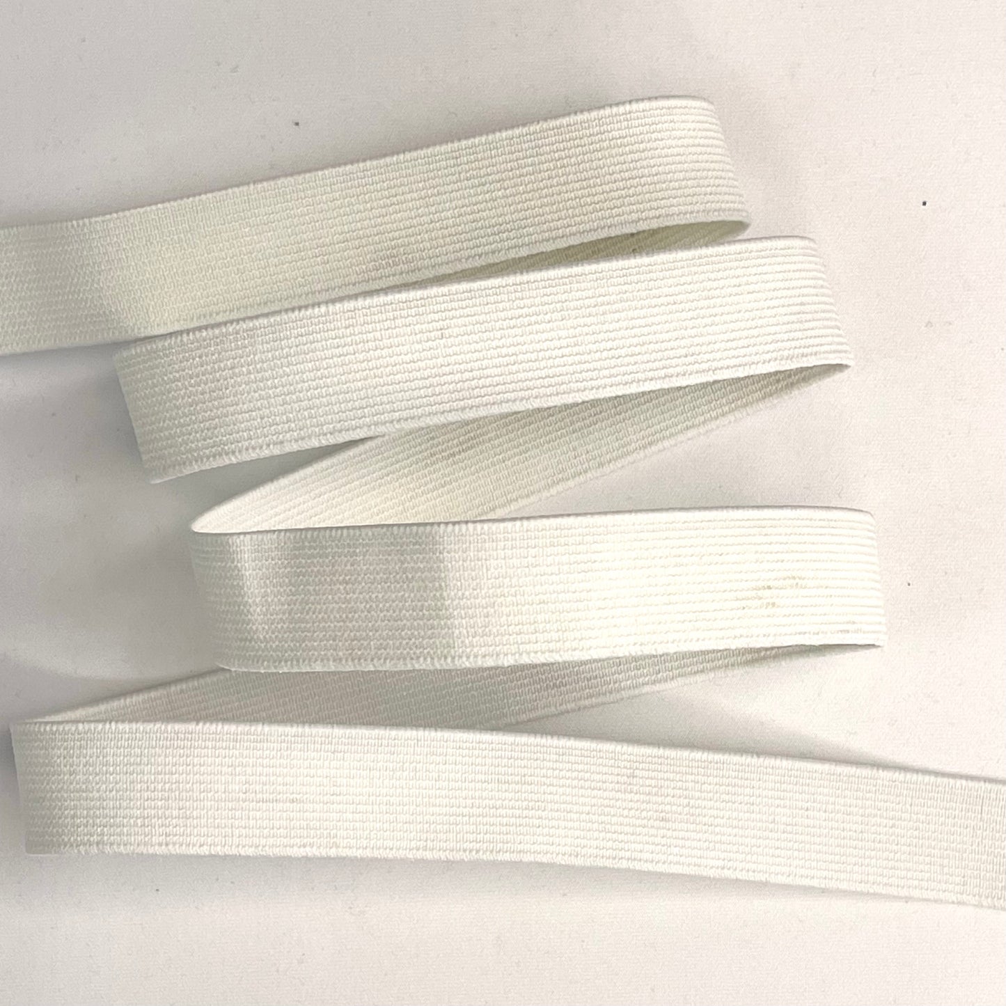 20mm White Premium Non Roll Elastic