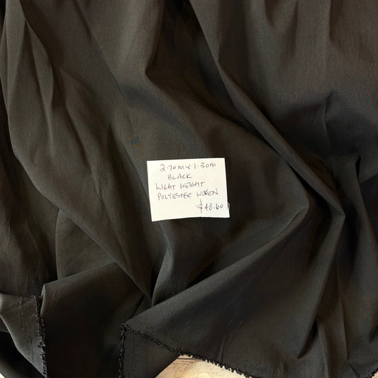 2.7m Black Lightweight Polyester