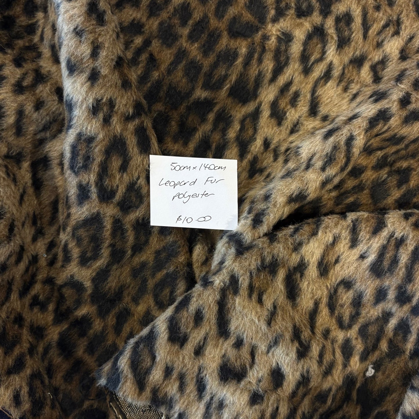 50cm Leopard Fur