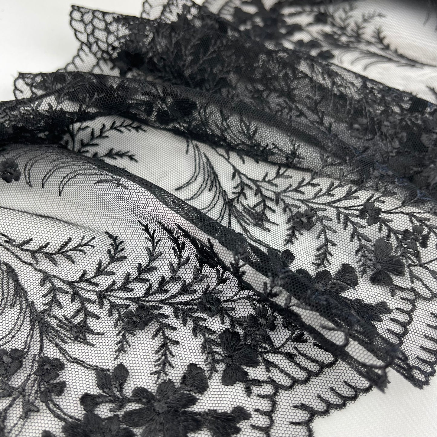 Black Magic Embroidered Lace