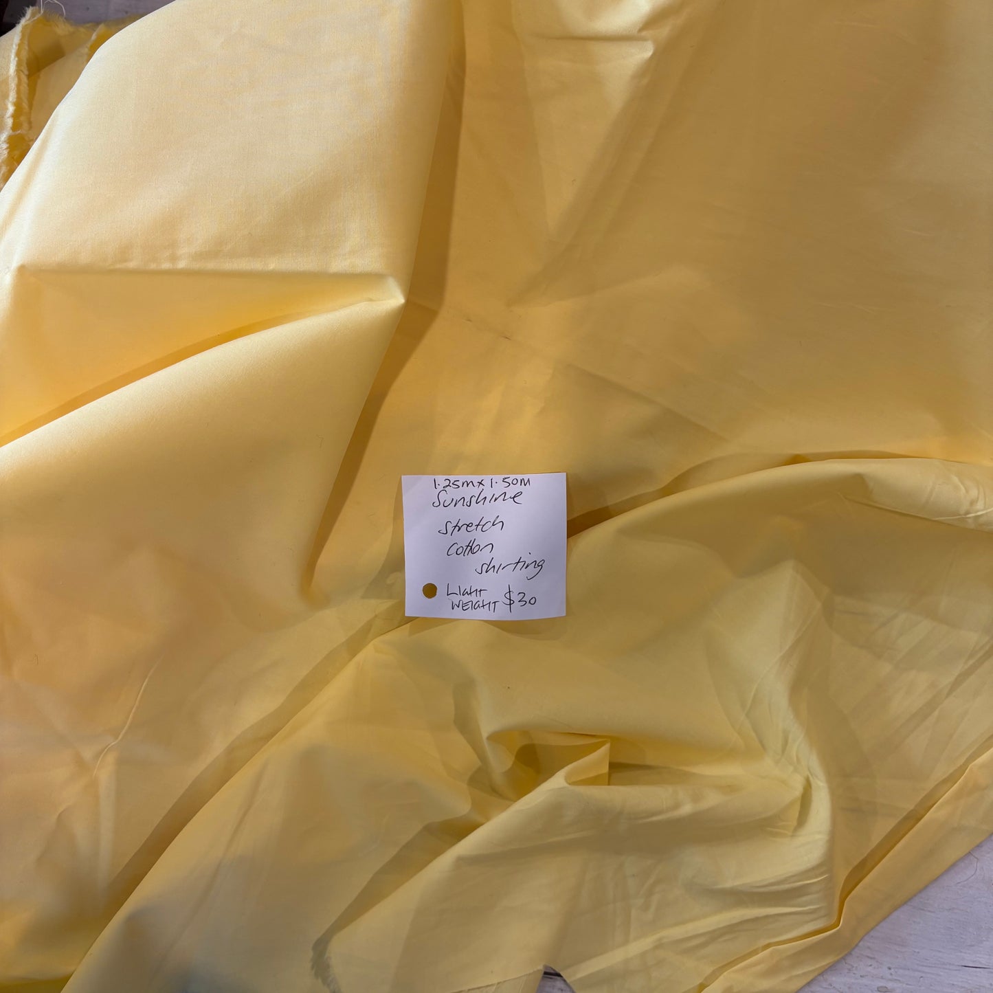 1.25m Sunshine Stretch Cotton Shirting