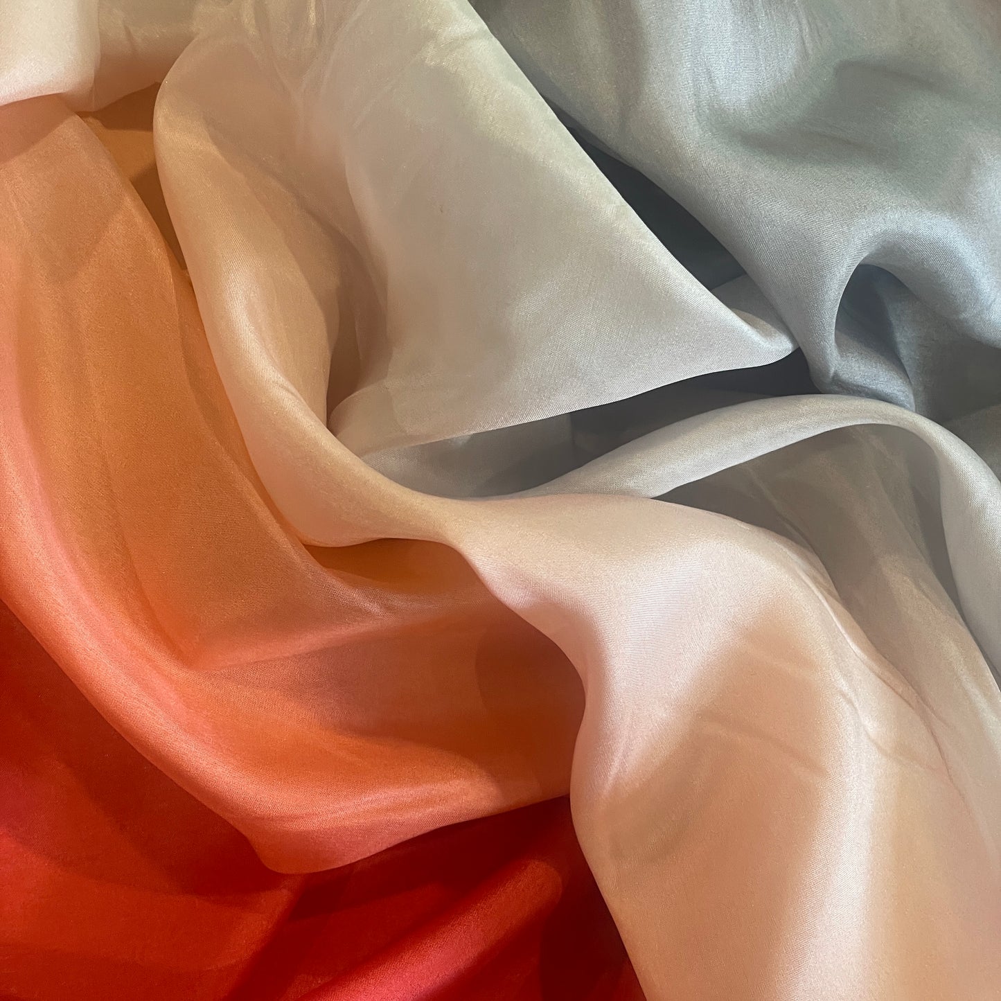 Sunset haze silk habotai