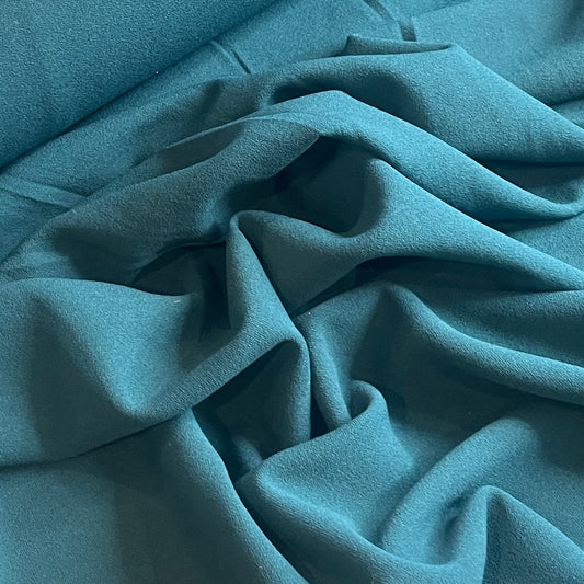 Deep jade crepe jersey