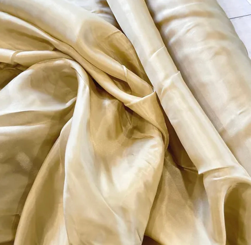 Honey gold acetate dress lining