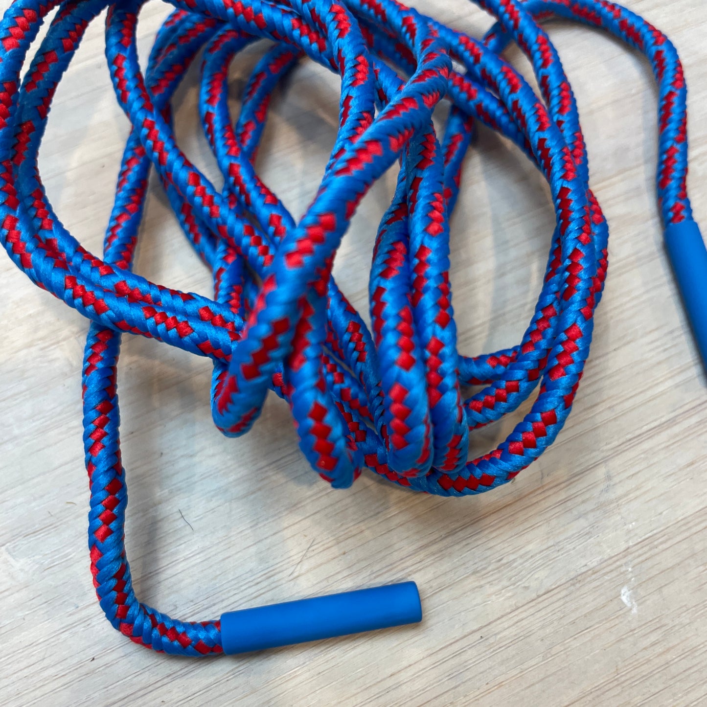 Royal red  stripe toggled cord tie 170cm