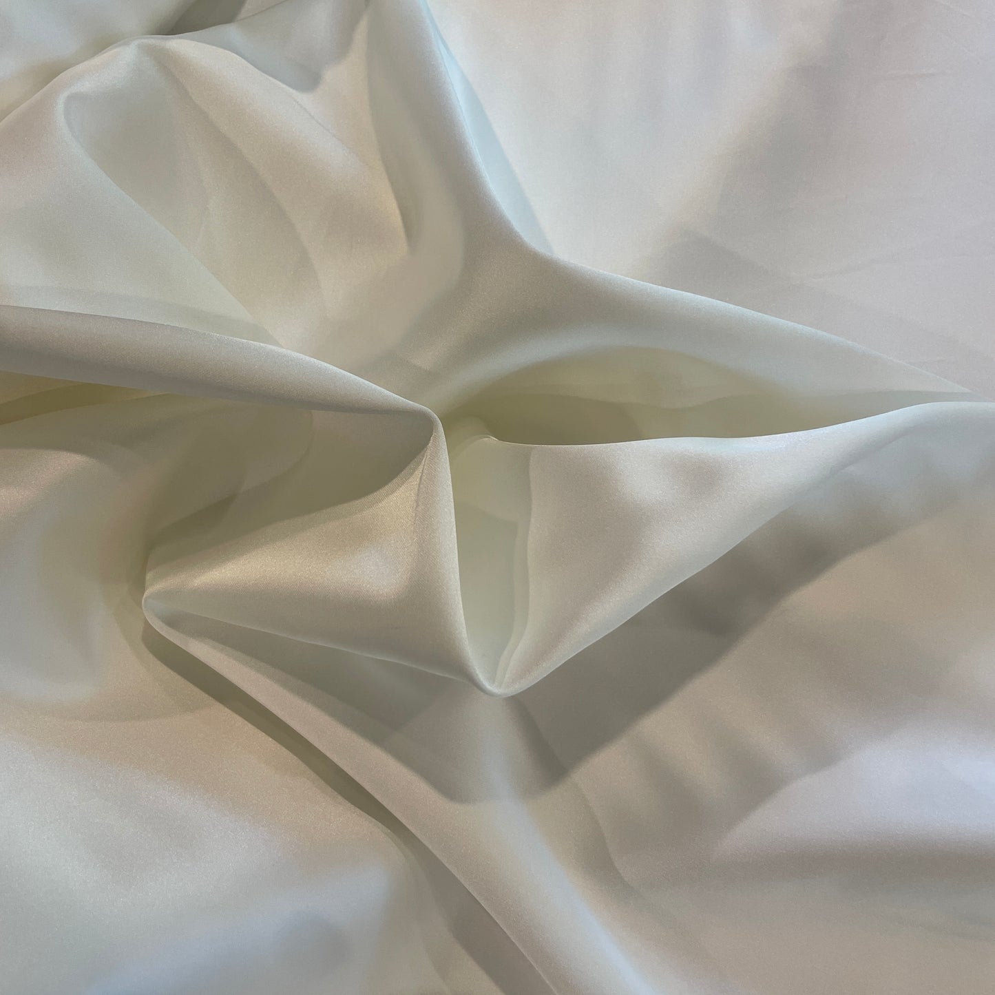 Ivory bonded double face satin