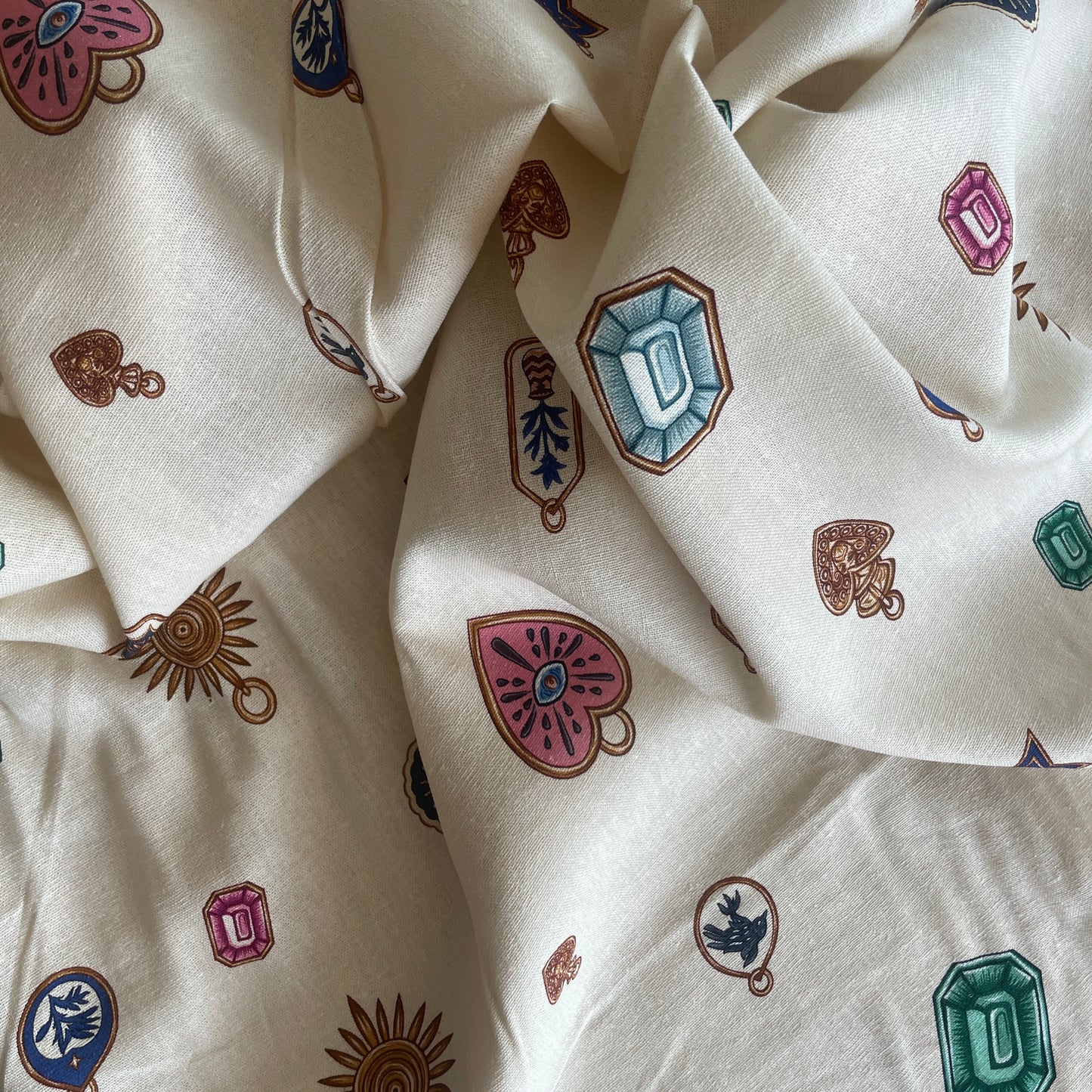 Jewel  linen viscose