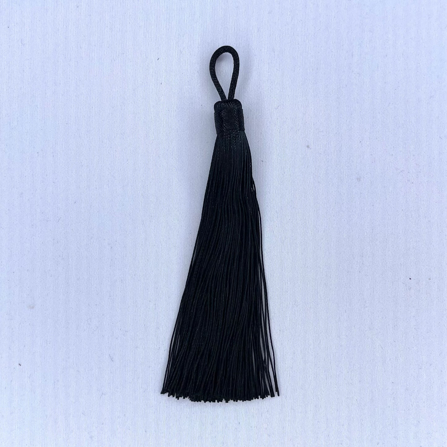 Silky Black Long Tassle