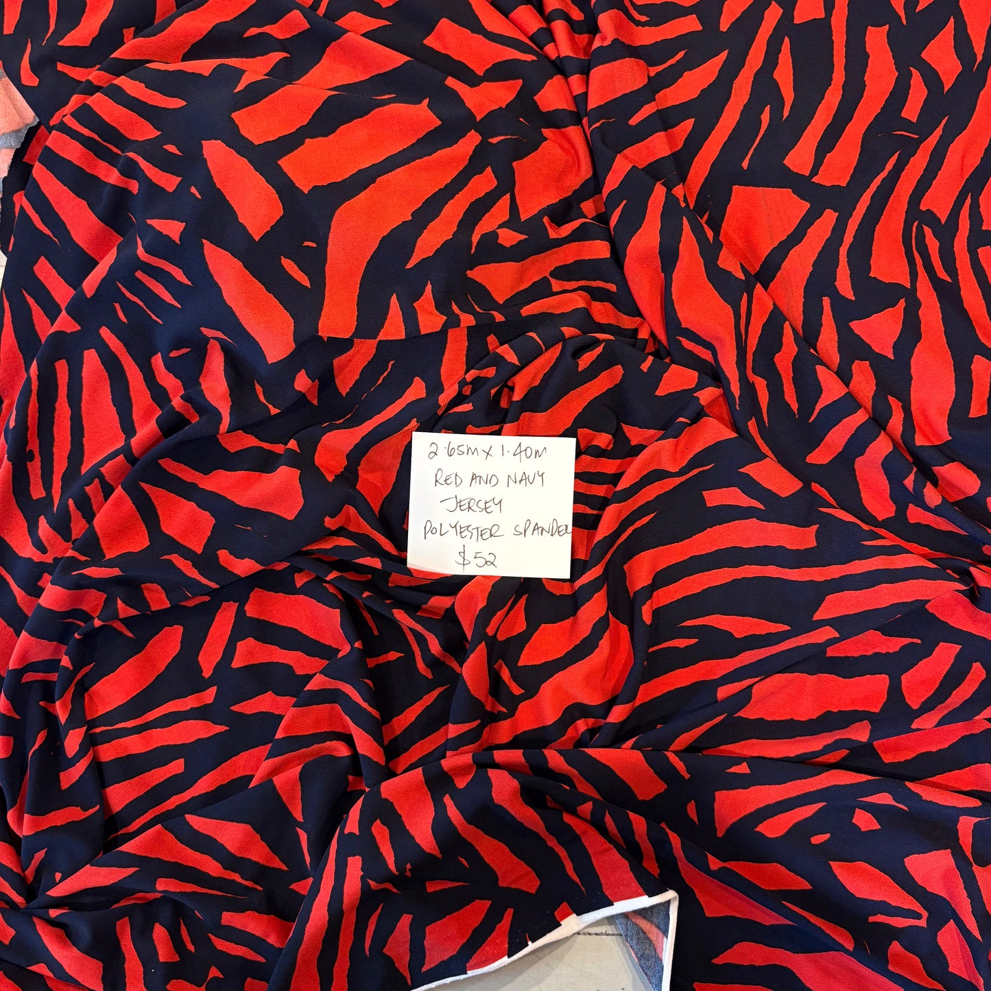 2.65m Red and Navy Jersey