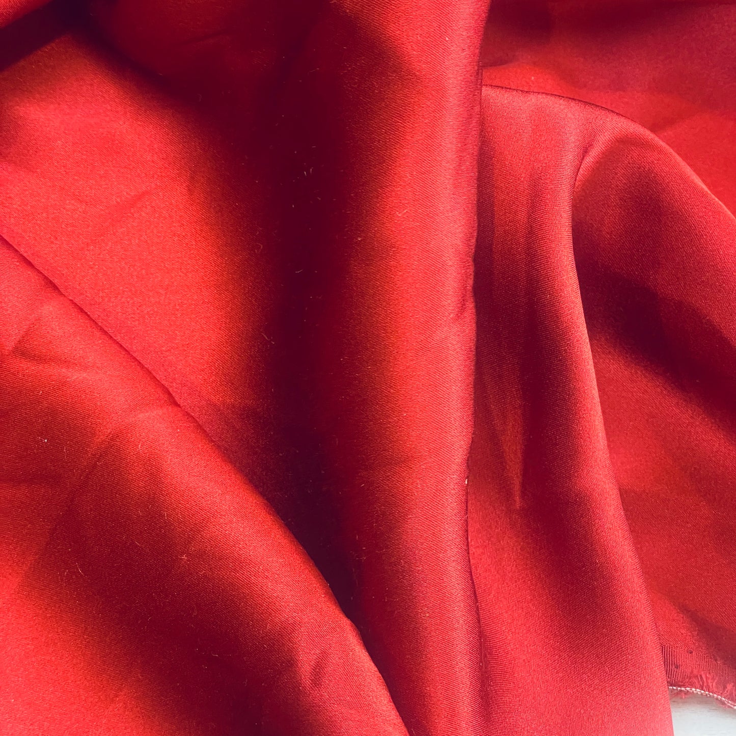 Cardinal red Silk Satin