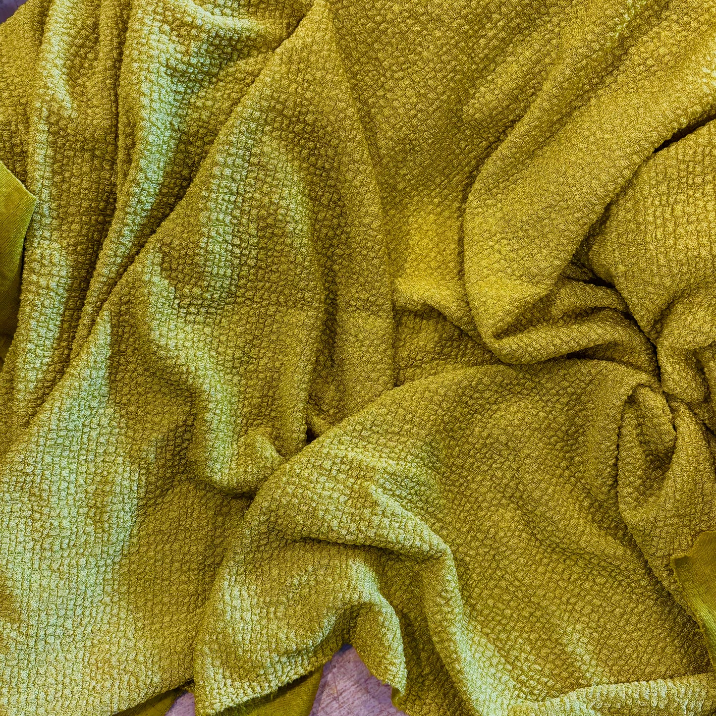 1m Chartreuse Bubble Knit