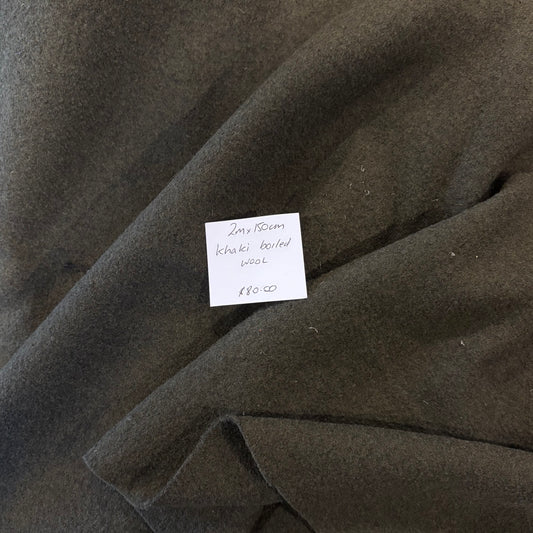 2m Khaki Boiled Wool