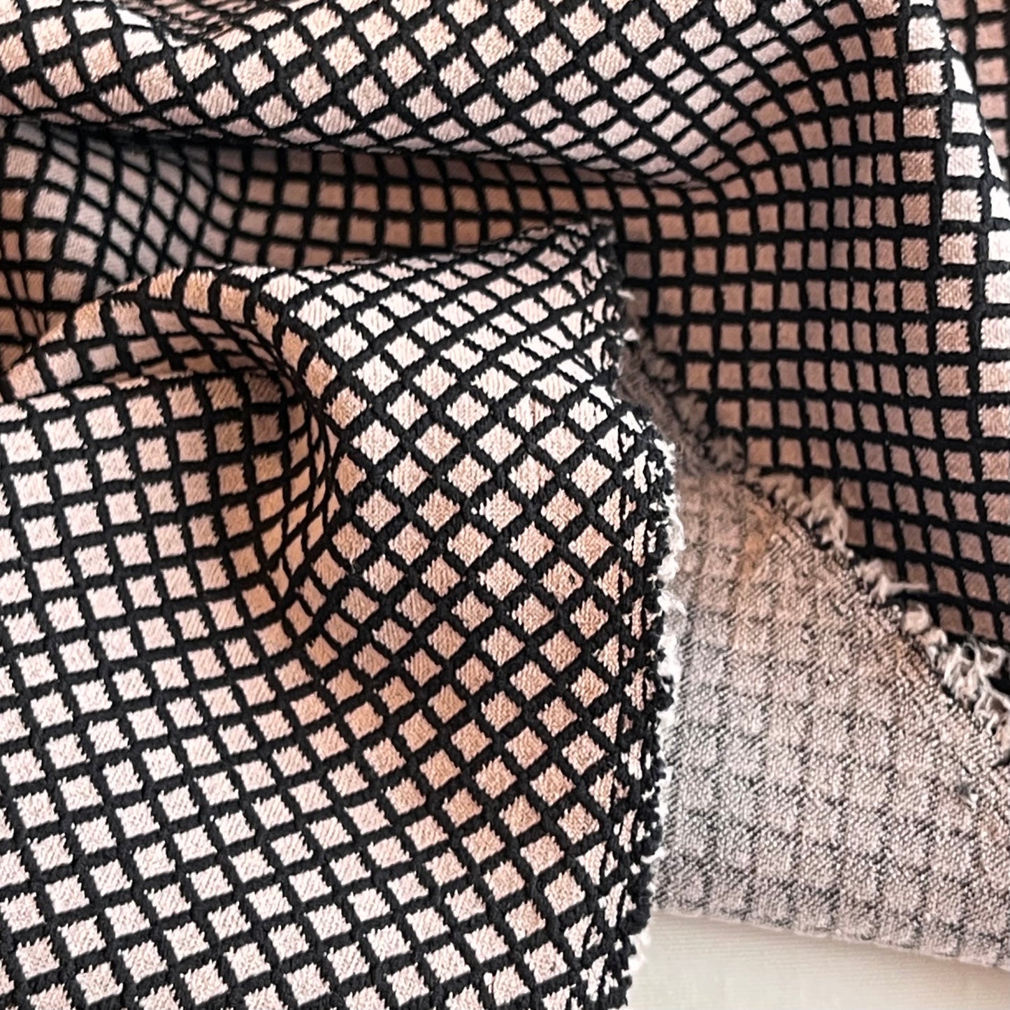 Pink Blush Fishnet Super Stretch Double Knit