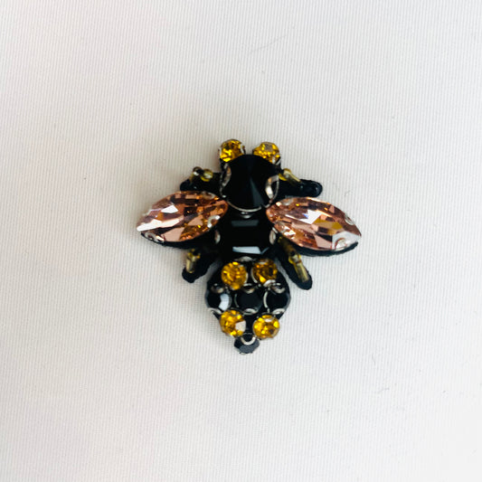 Pink Stone Bee Sew-On Motif