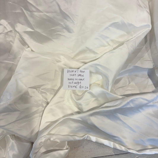 85cm Ivory Satin