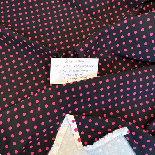 80cm Hot Pink Spot Bengaline
