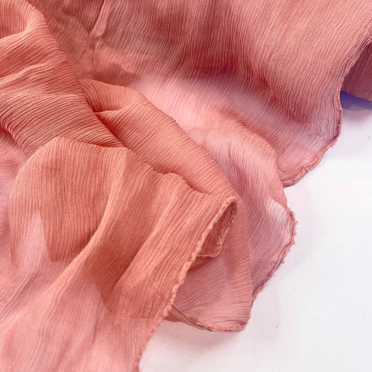 Dusty Rose Crinkle Viscose Georgette