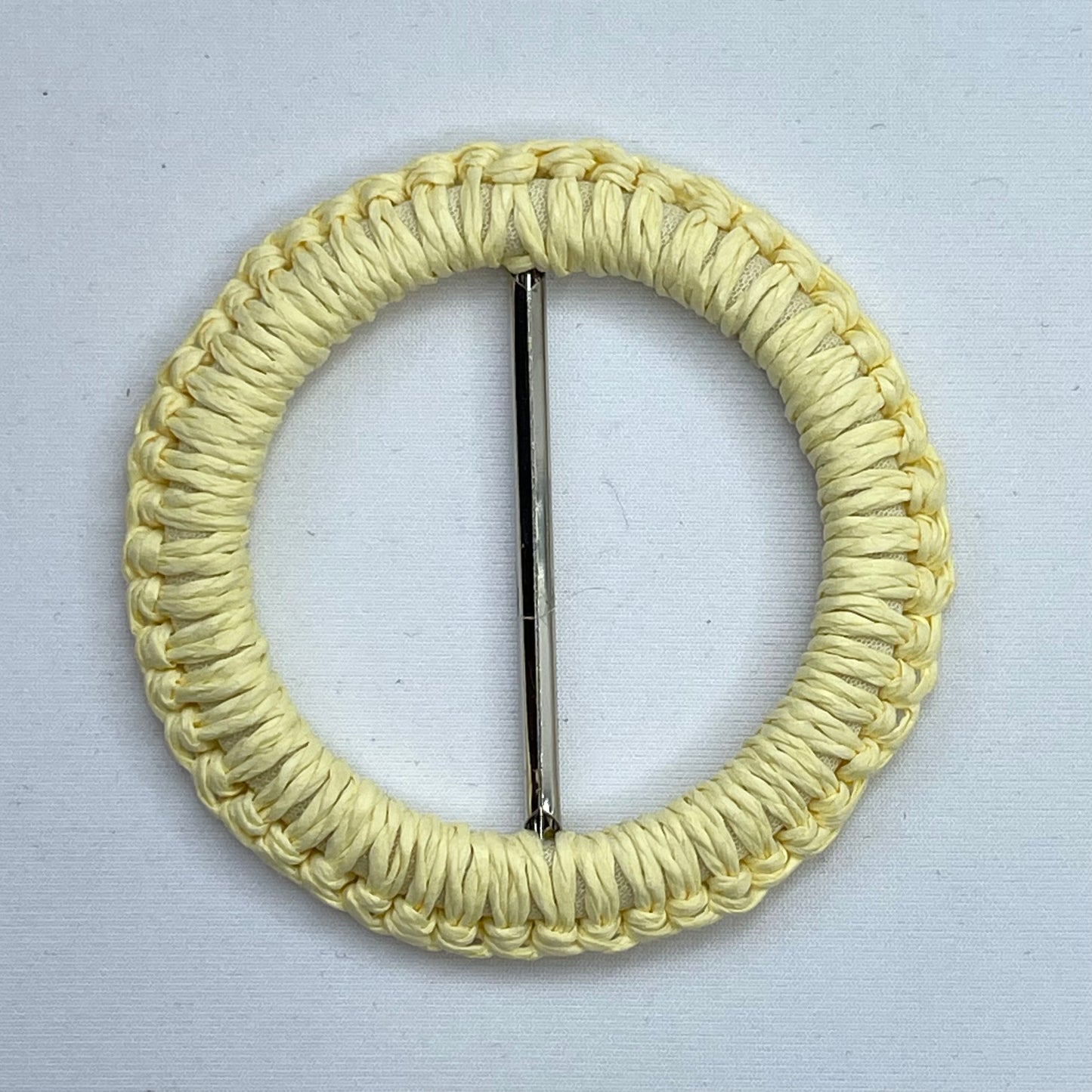 Sunny Crochet Raffia Buckle